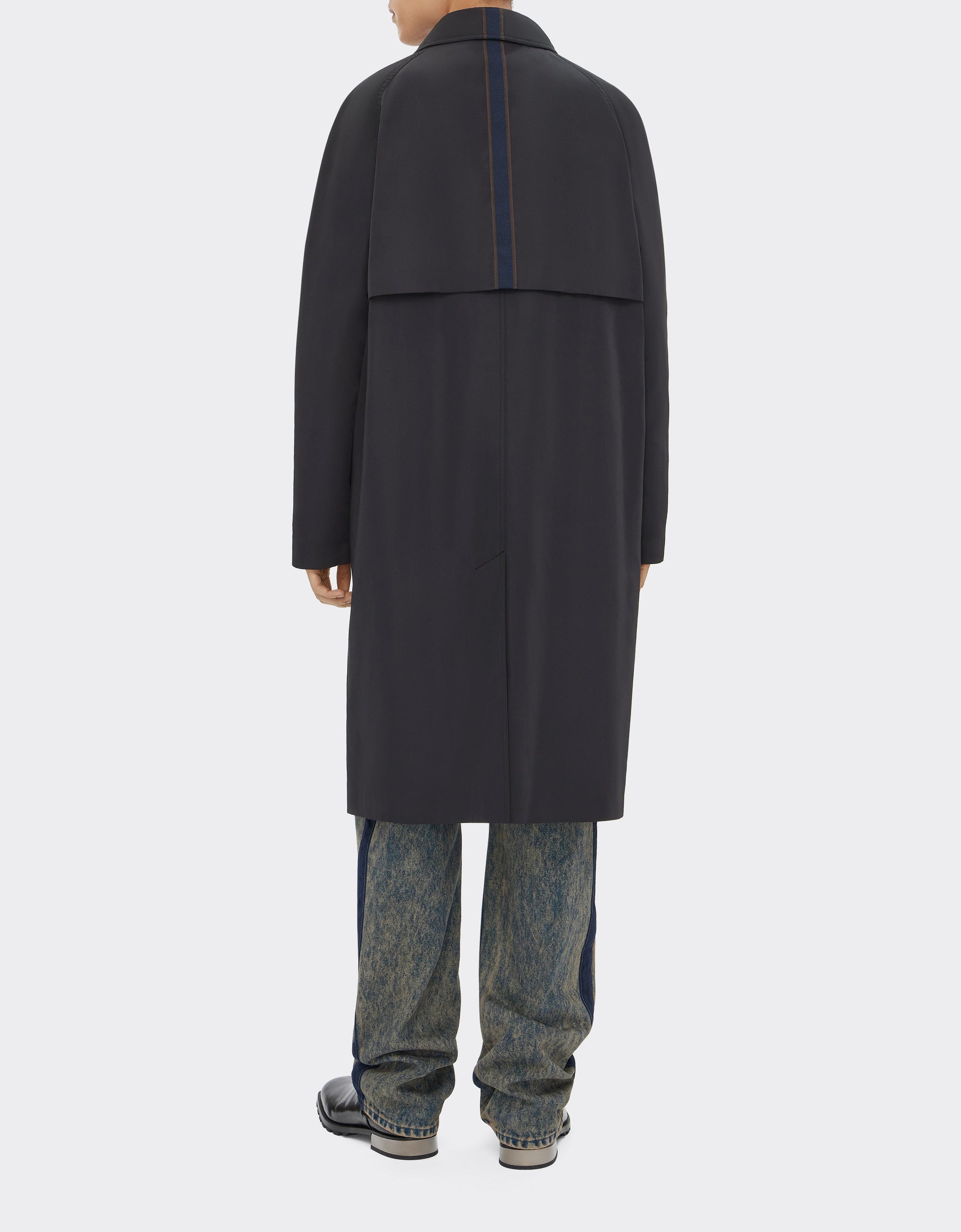 Veste imperméable mi-longue - Nero