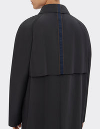 Veste imperméable mi-longue - Nero