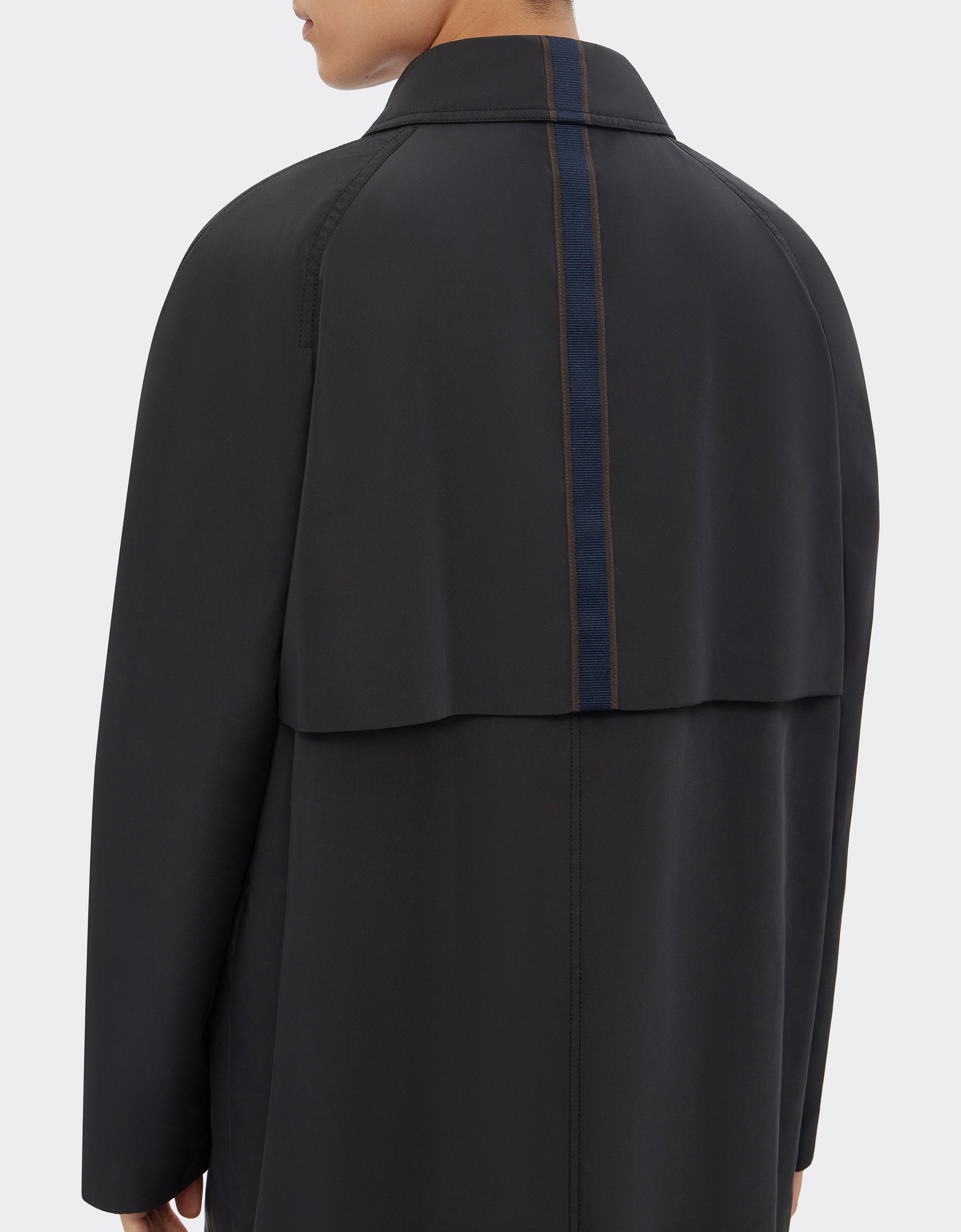 Veste imperméable mi-longue - Nero