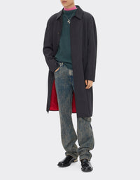 Veste imperméable mi-longue - Nero