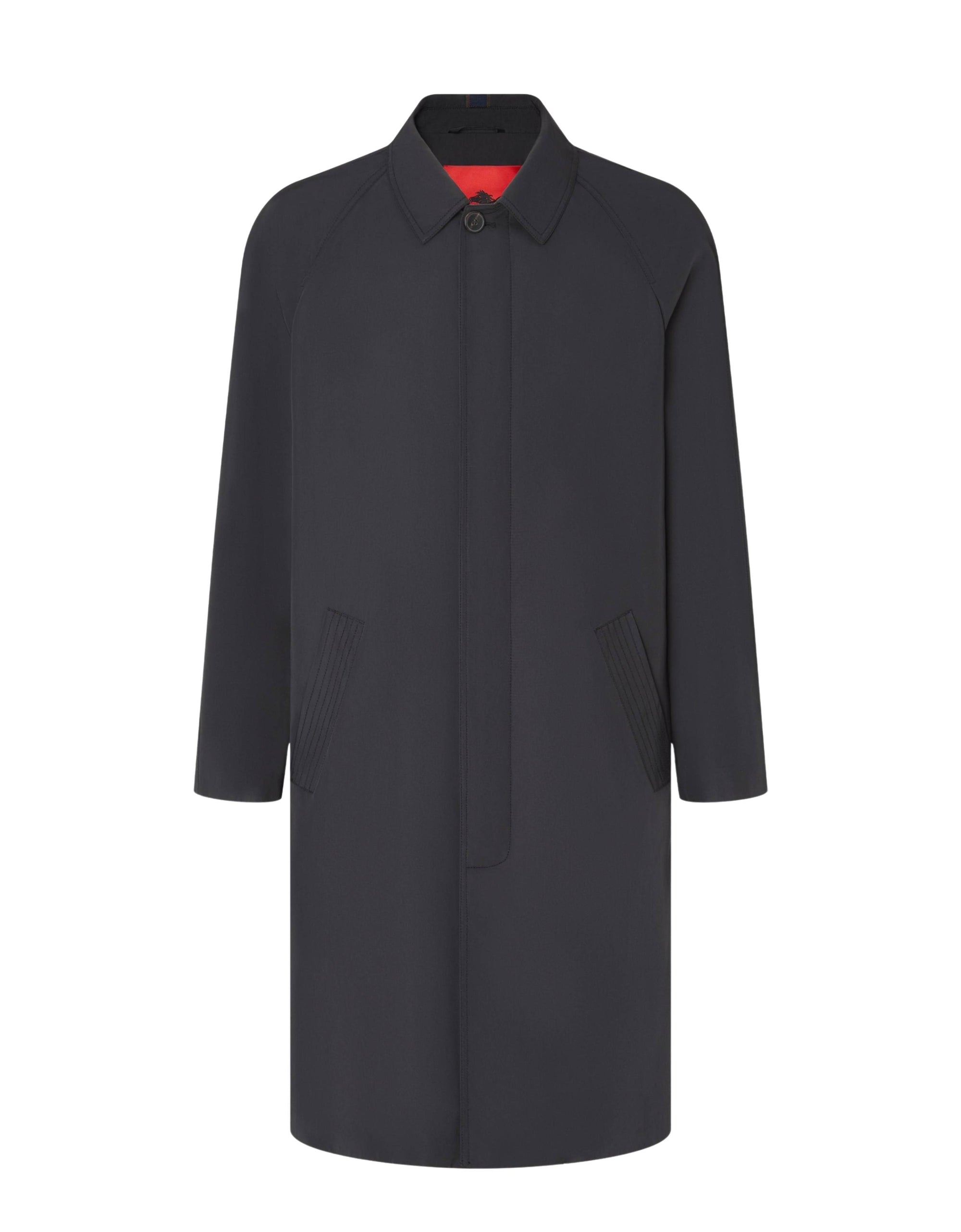 Veste imperméable mi-longue - Nero