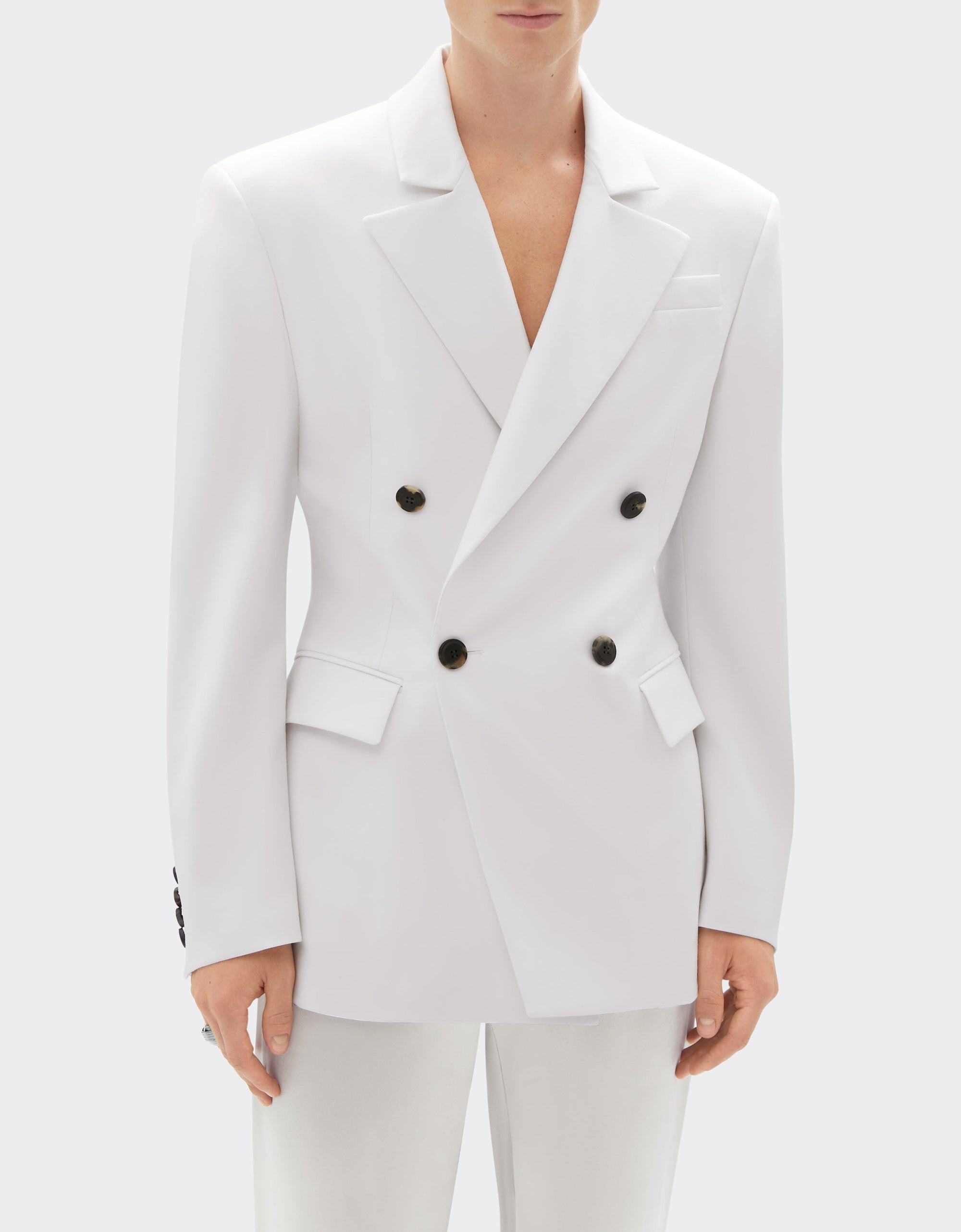 Blazer ajusté en laine - Avorio