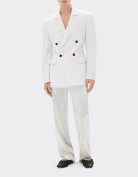 Blazer ajusté en laine - Avorio