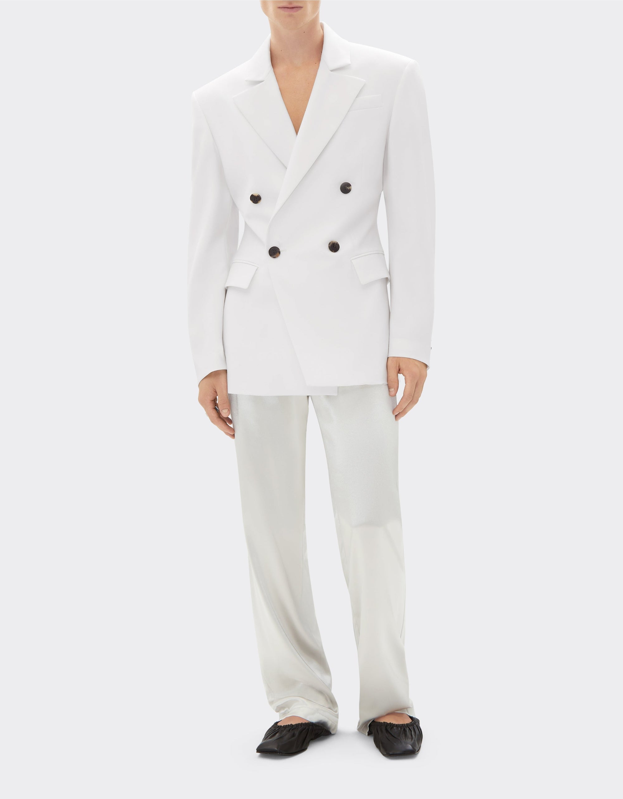 Blazer ajusté en laine - Avorio