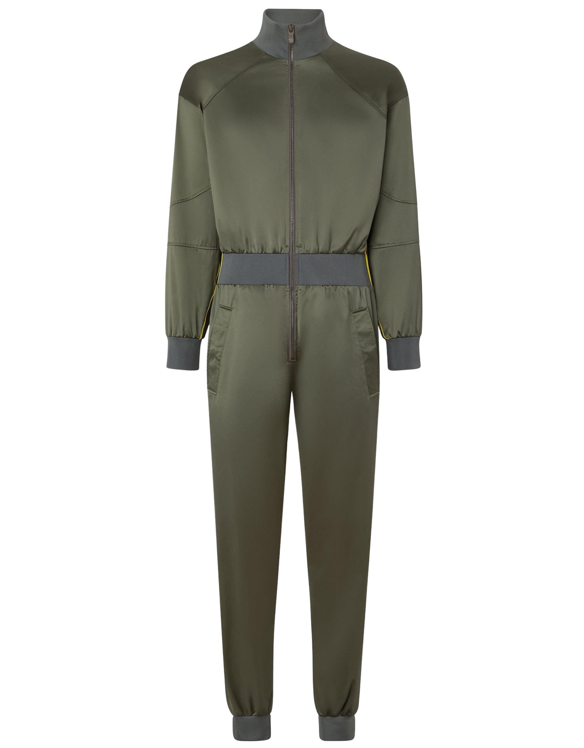 Pilot neck jumpsuit - Grigio