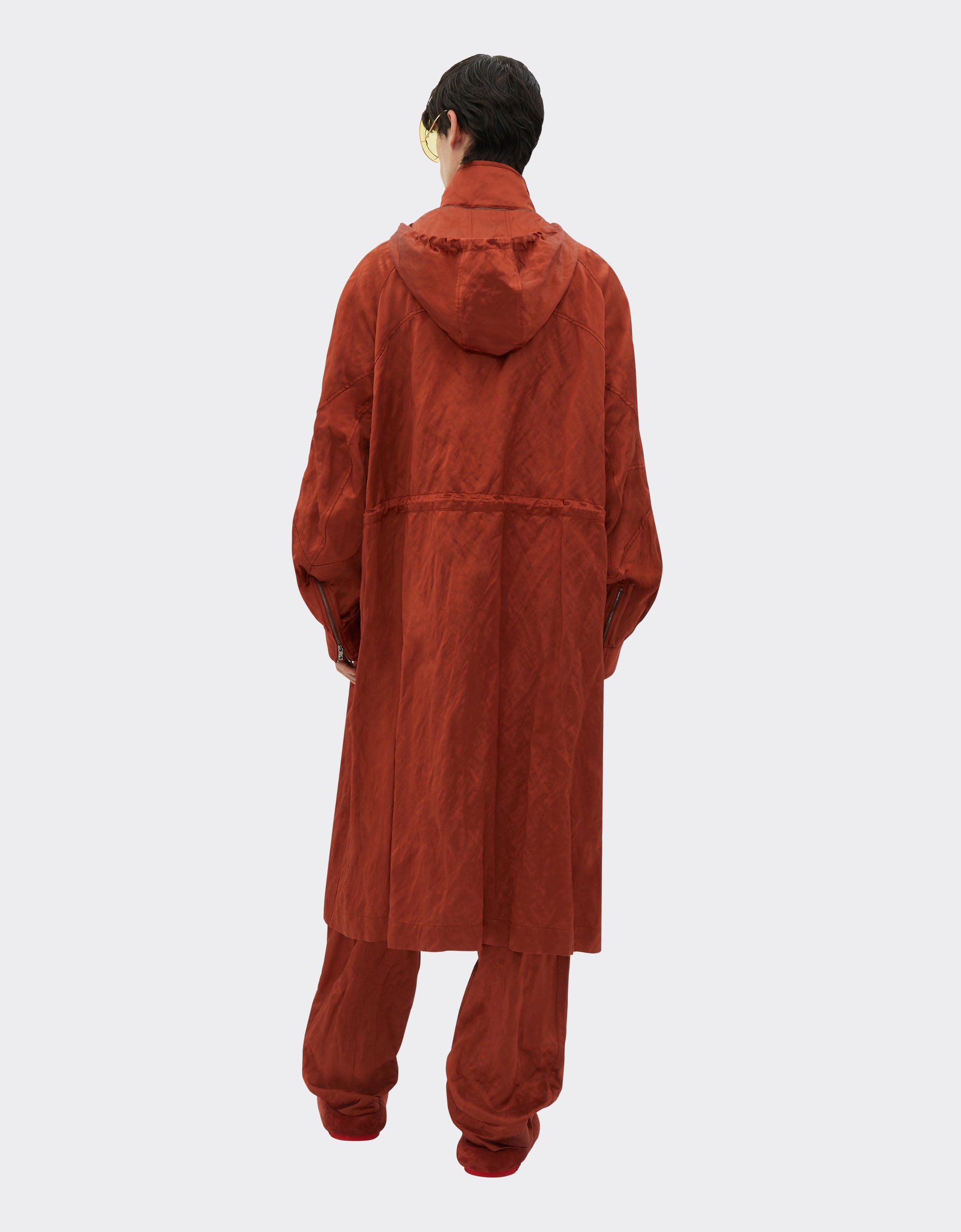 Parka en satin froissé - Terra Bruciata