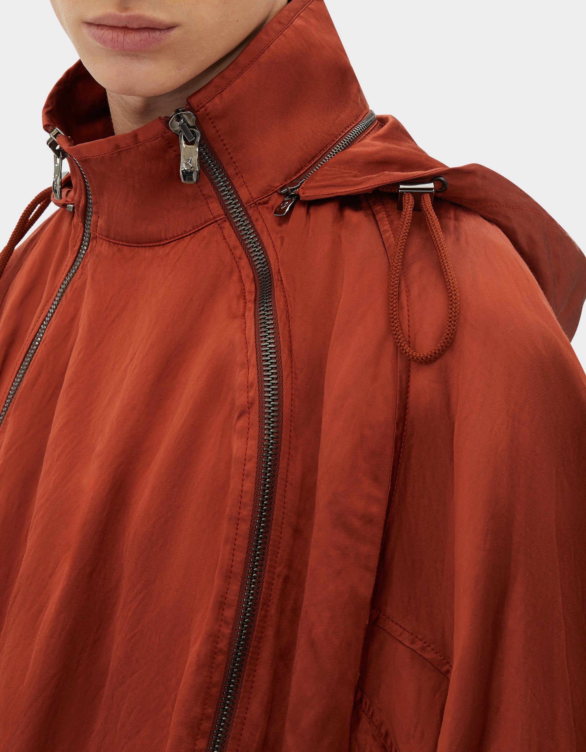 Parka en satin froissé - Terra Bruciata