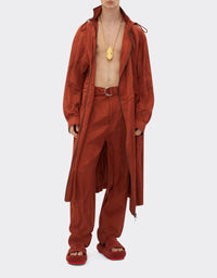 Parka en satin froissé - Terra Bruciata