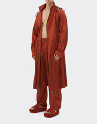 Parka en satin froissé - Terra Bruciata