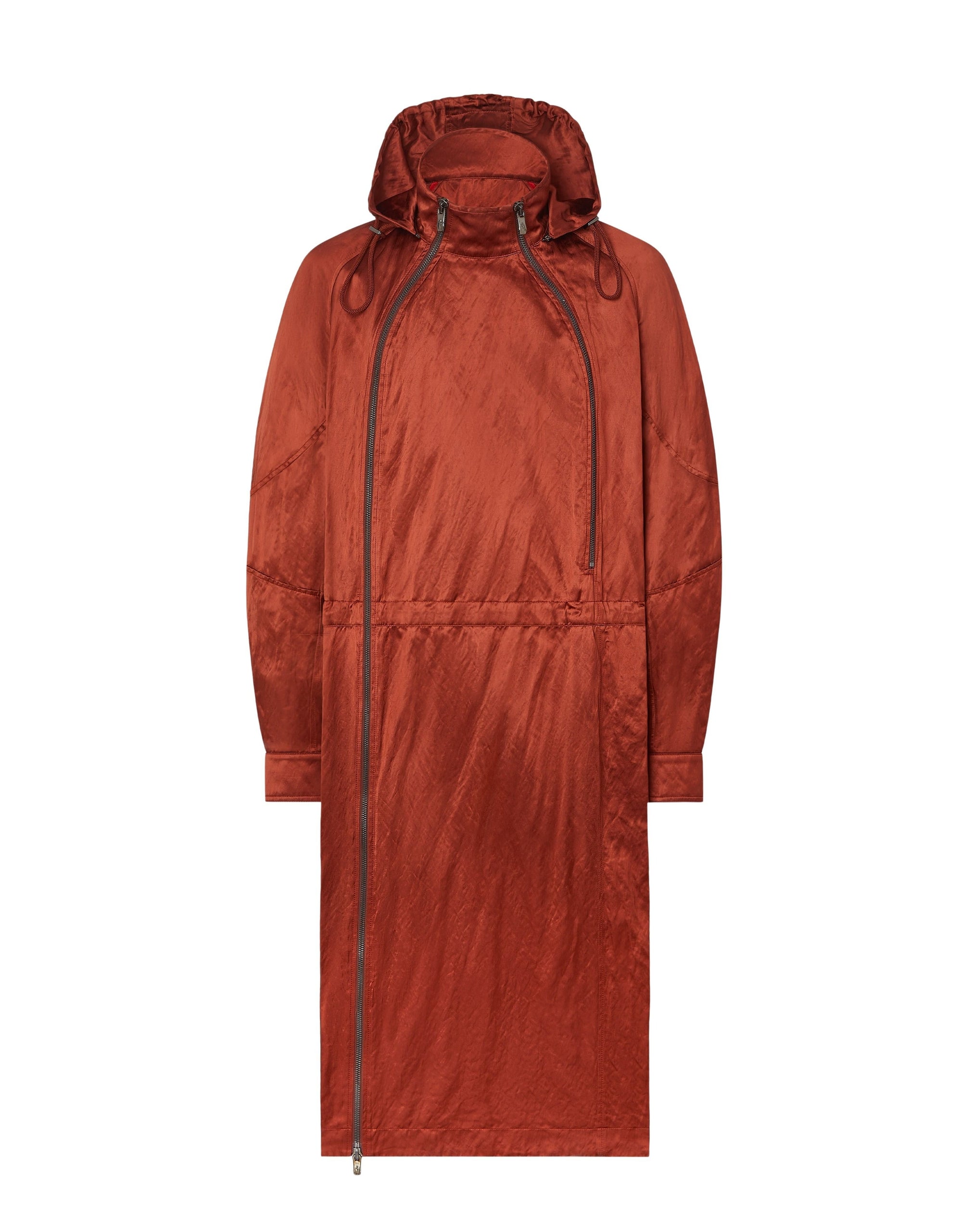 Parka en satin froissé - Terra Bruciata
