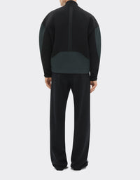 Two-tone wool bomber - Army