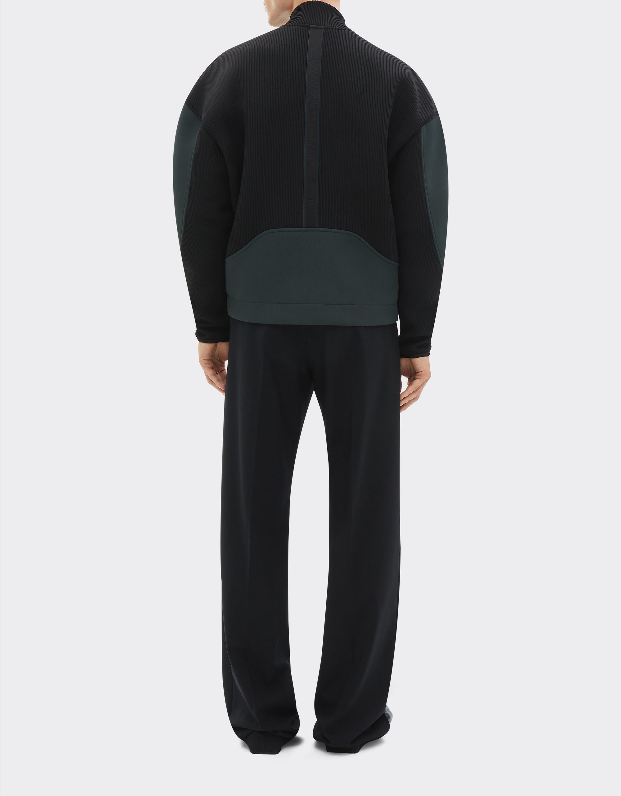 Two-tone wool bomber - Army