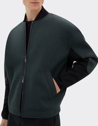 Two-tone wool bomber - Army