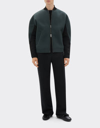 Two-tone wool bomber - Army