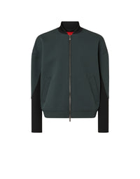 Two-tone wool bomber - Army