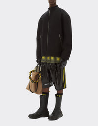 Veste oversize en laine - Nero