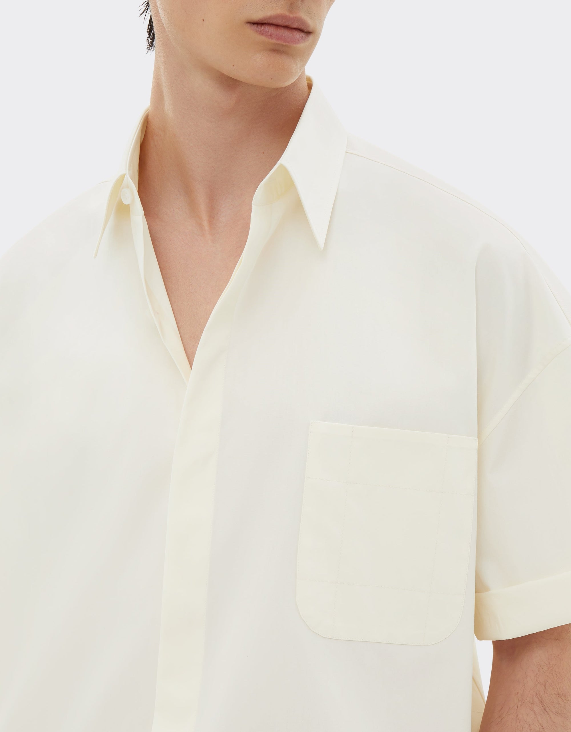 Chemise à manches courtes - Avorio