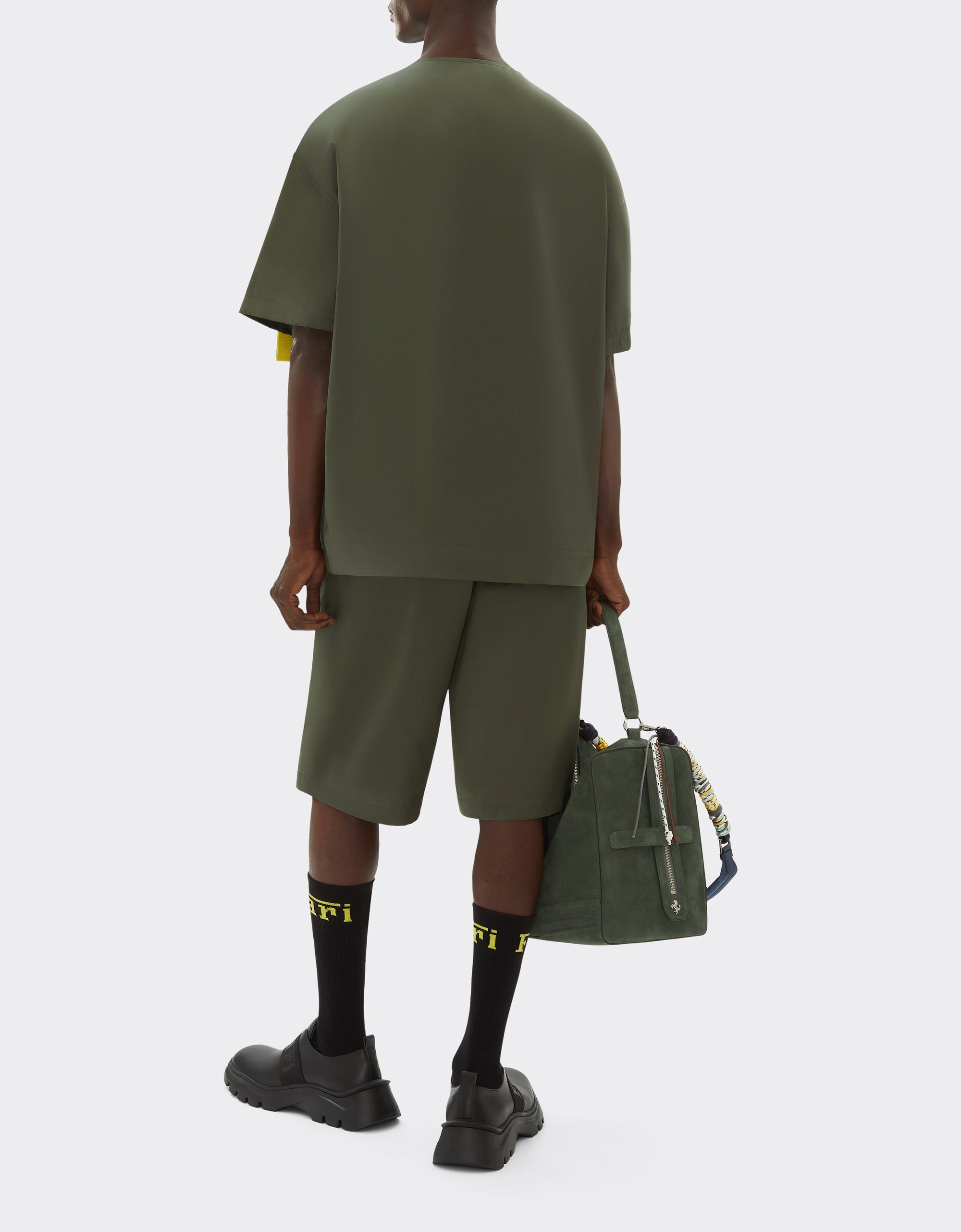 Chemise à manches courtes avec fermeture éclair - Grigio