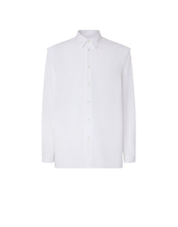 Chemise à manches longues avec bande au dos - Bianco