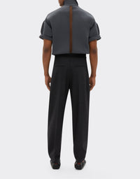 Pantalon chino en laine - Grigio Melange Scuro