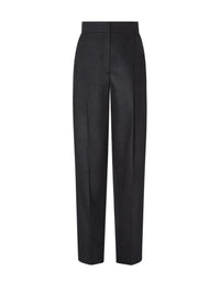 Pantalon chino en laine - Grigio Melange Scuro