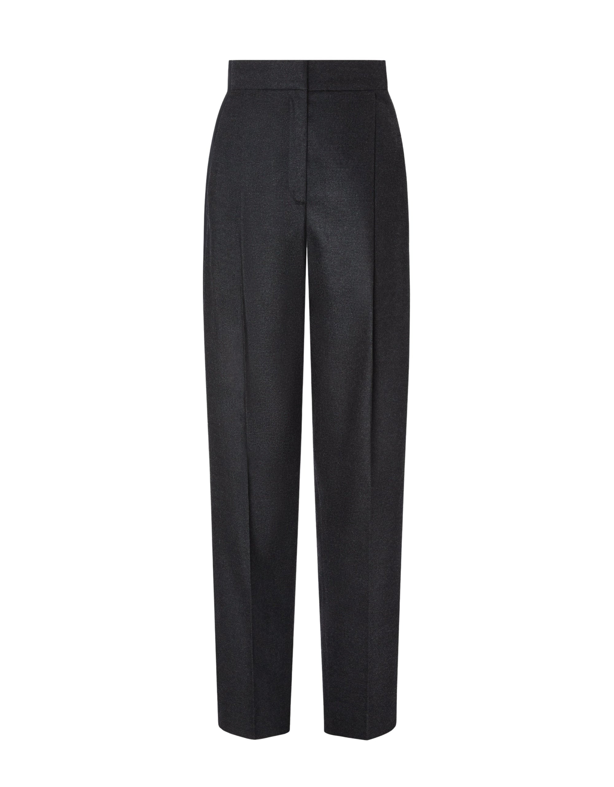 Pantalon chino en laine - Grigio Melange Scuro