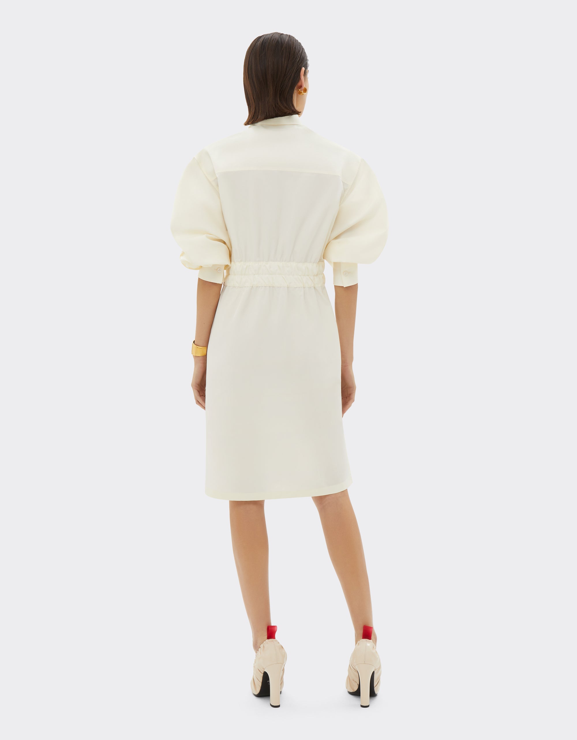 Robe chemise courte - Avorio