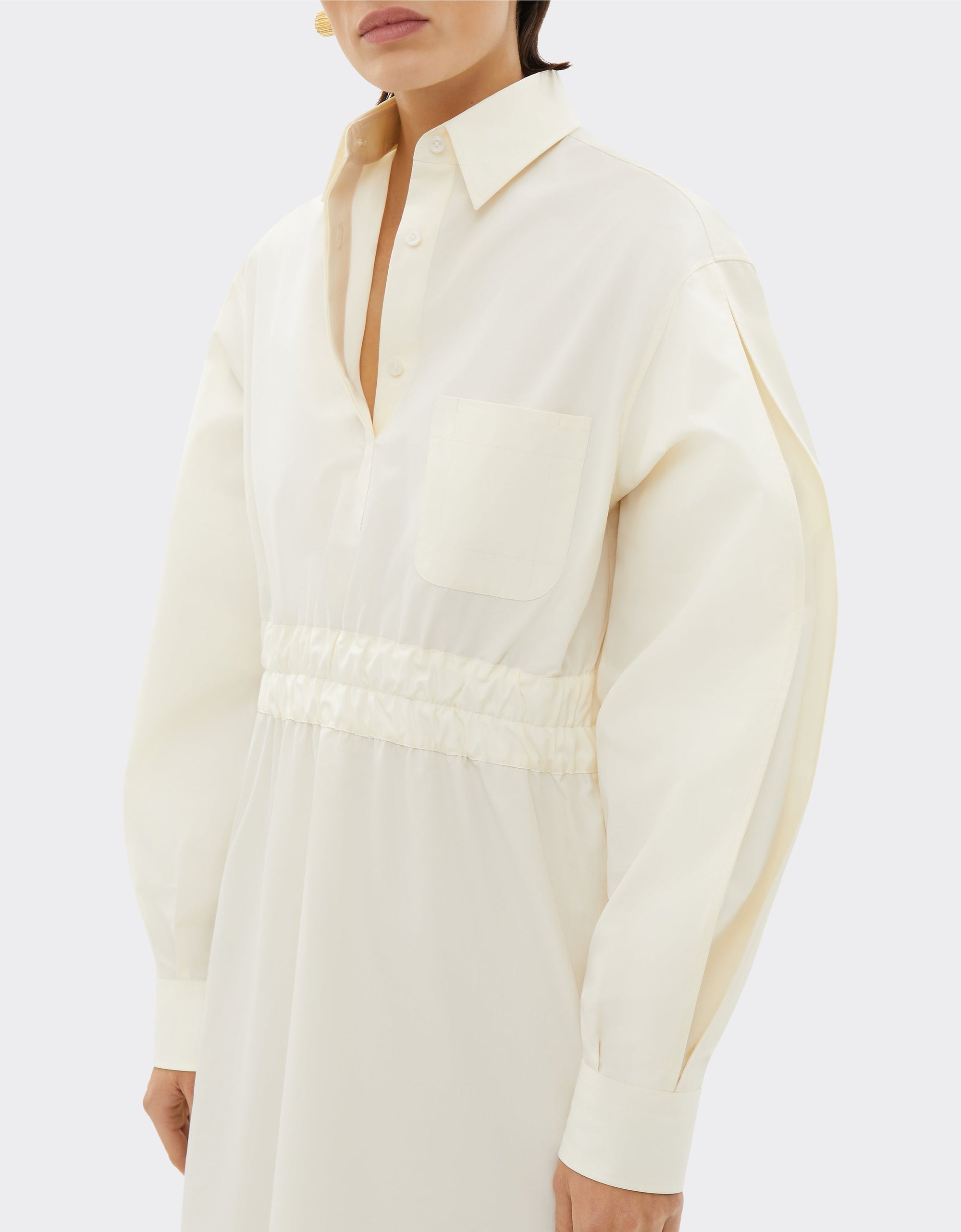 Robe chemise courte - Avorio