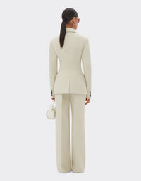 Blazer avec double boutonnage - Ecru