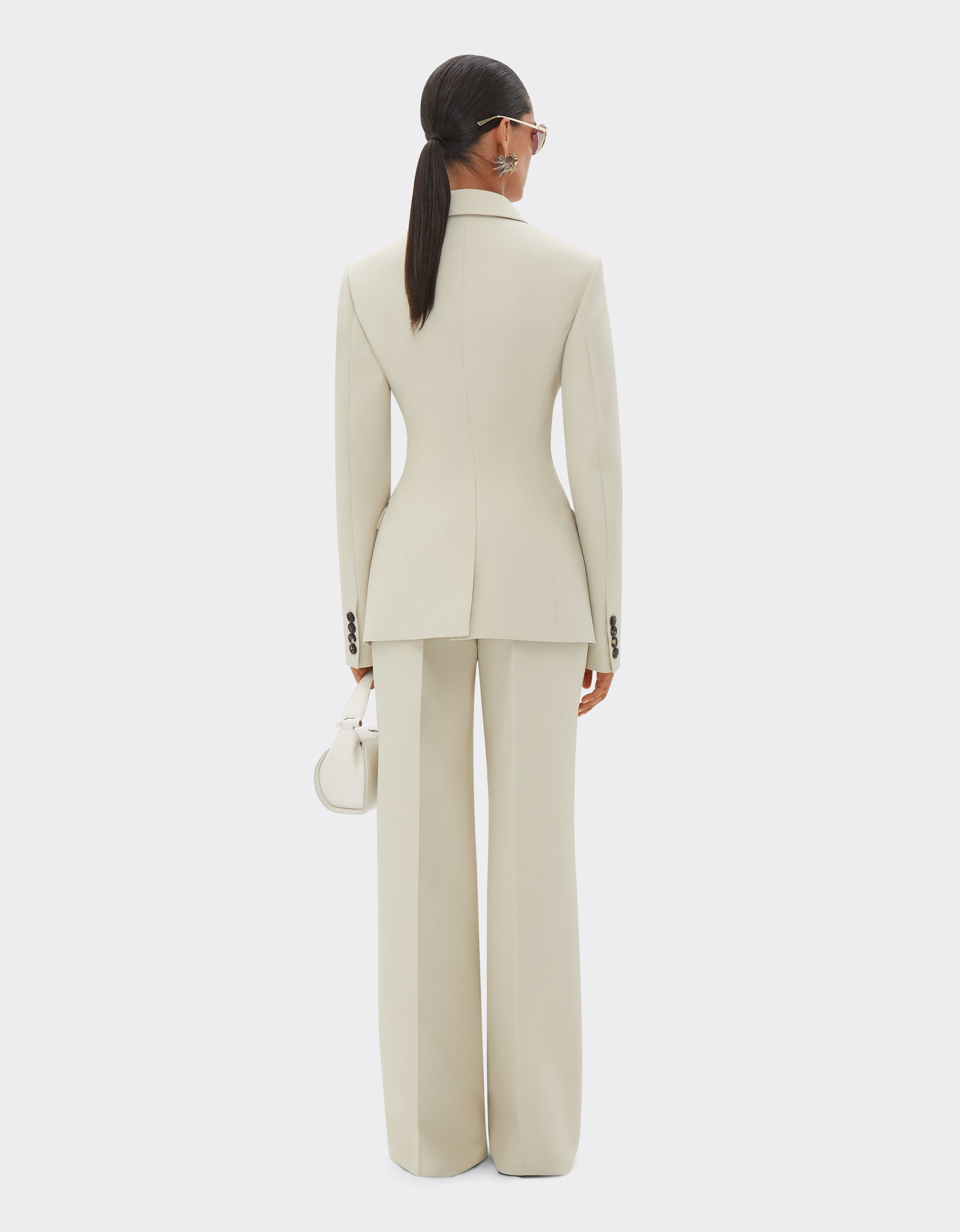 Blazer avec double boutonnage - Ecru