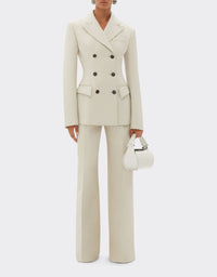Blazer avec double boutonnage - Ecru