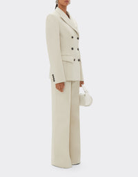 Blazer avec double boutonnage - Ecru