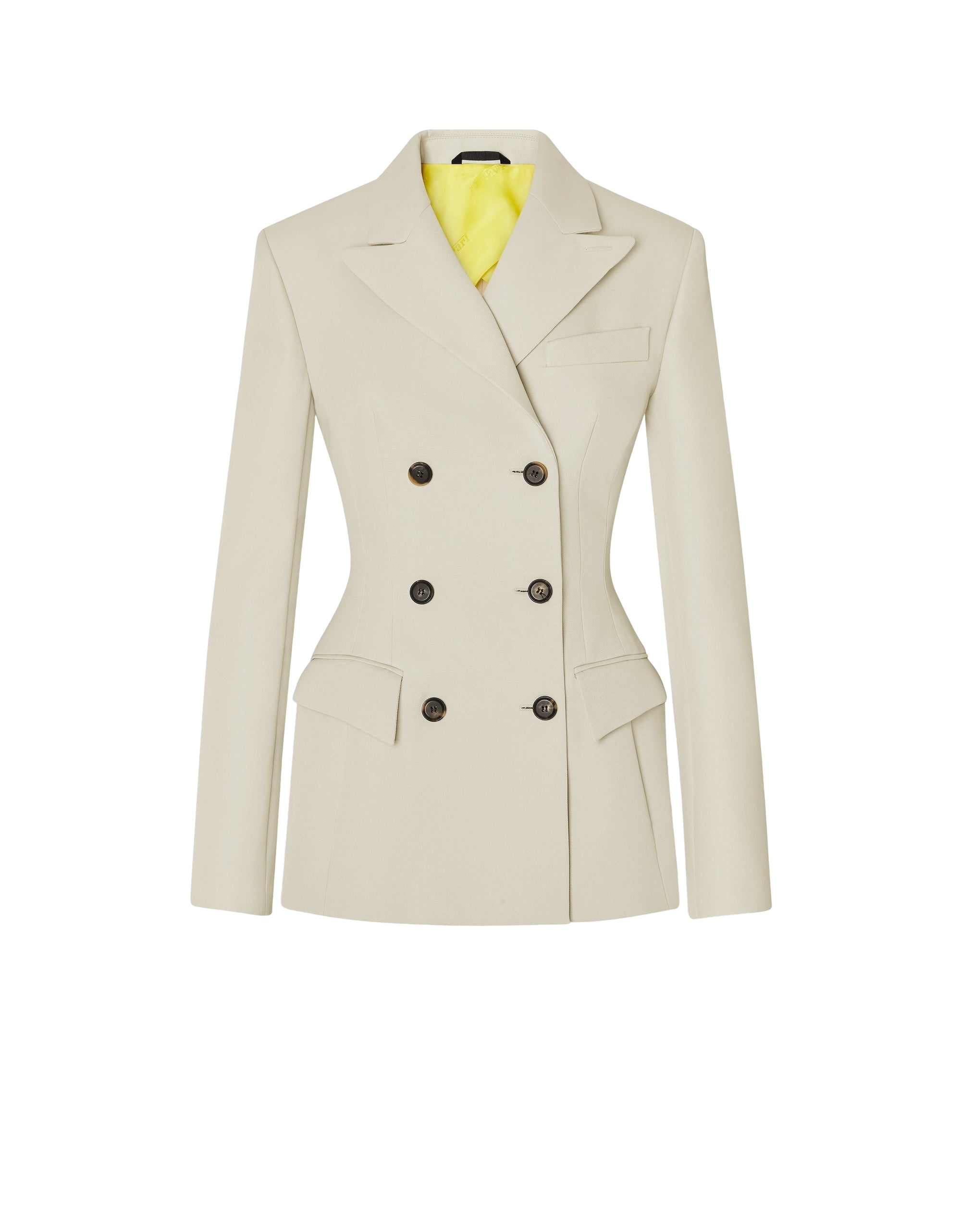 Blazer avec double boutonnage - Ecru