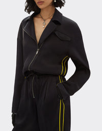 Ferrari suit with zip - Nero