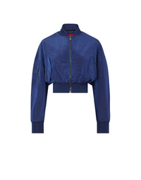 Two-tone oversized crop bomber - Carta Da Zucchero