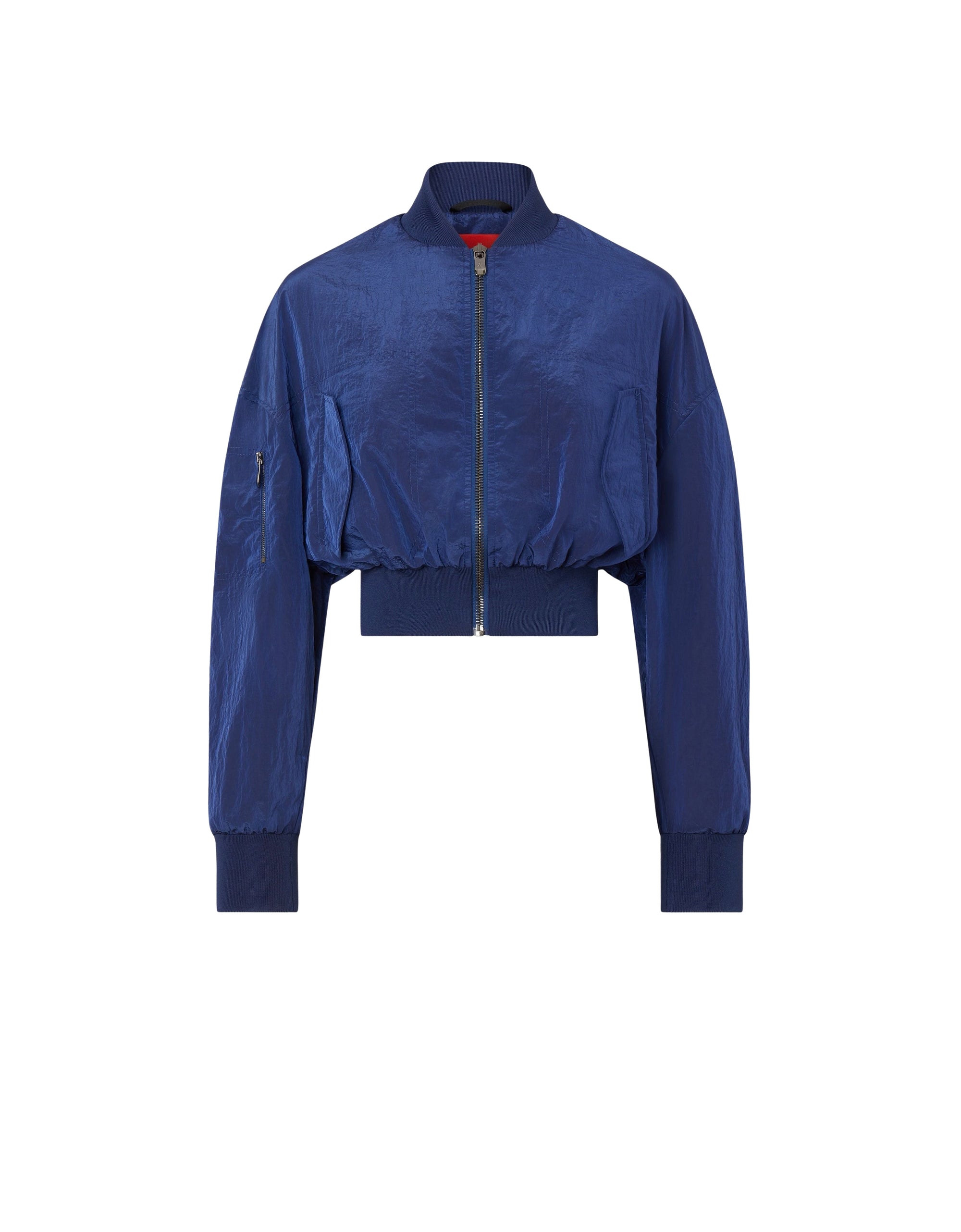 Two-tone oversized crop bomber - Carta Da Zucchero