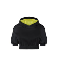 Sweat-shirt à capuche court - Nero