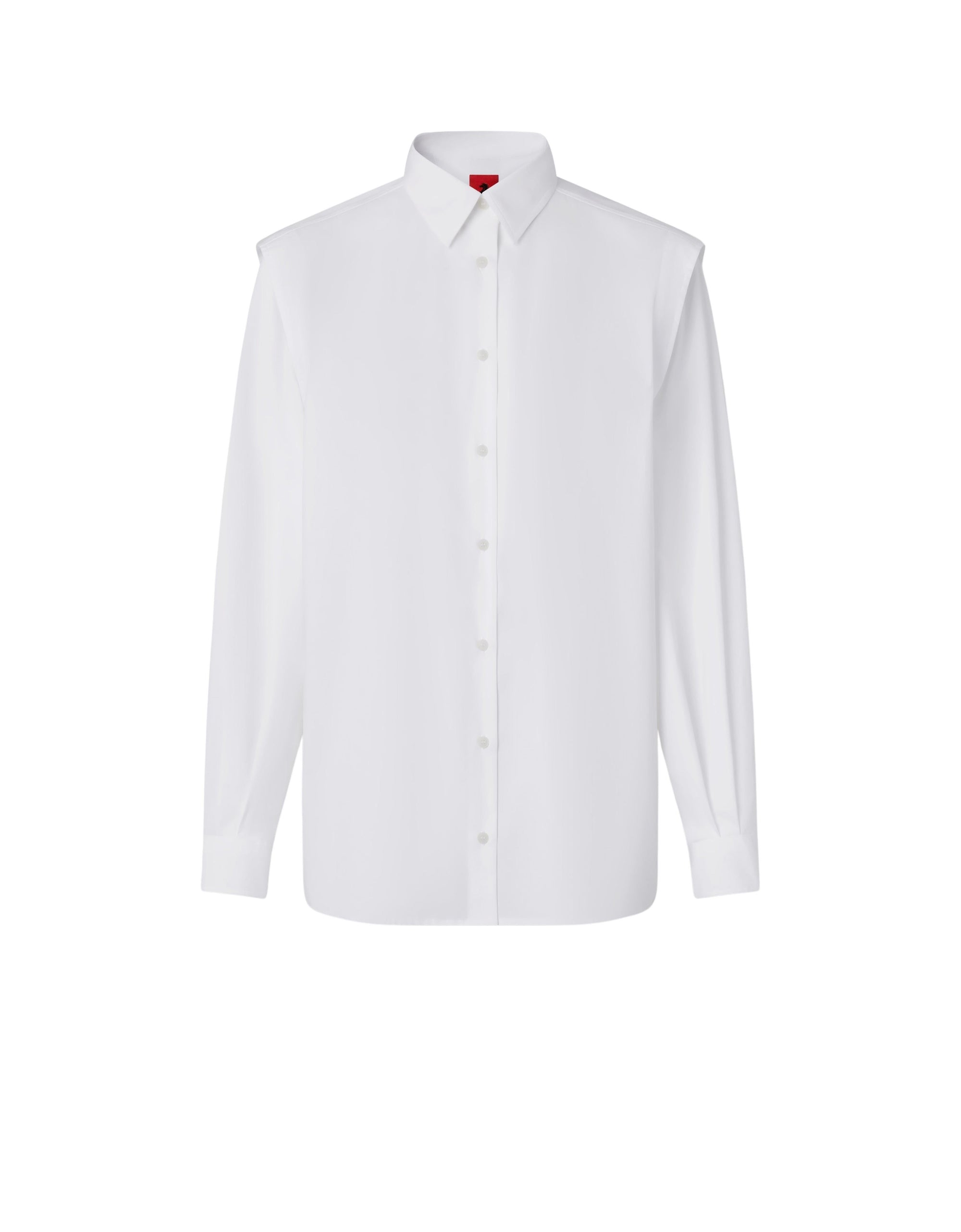 Chemise à manches longues avec bande au dos - Bianco