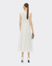 Robe midi Miami Collection en soie - Bianco