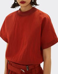 T-shirt col montant - Terra Bruciata