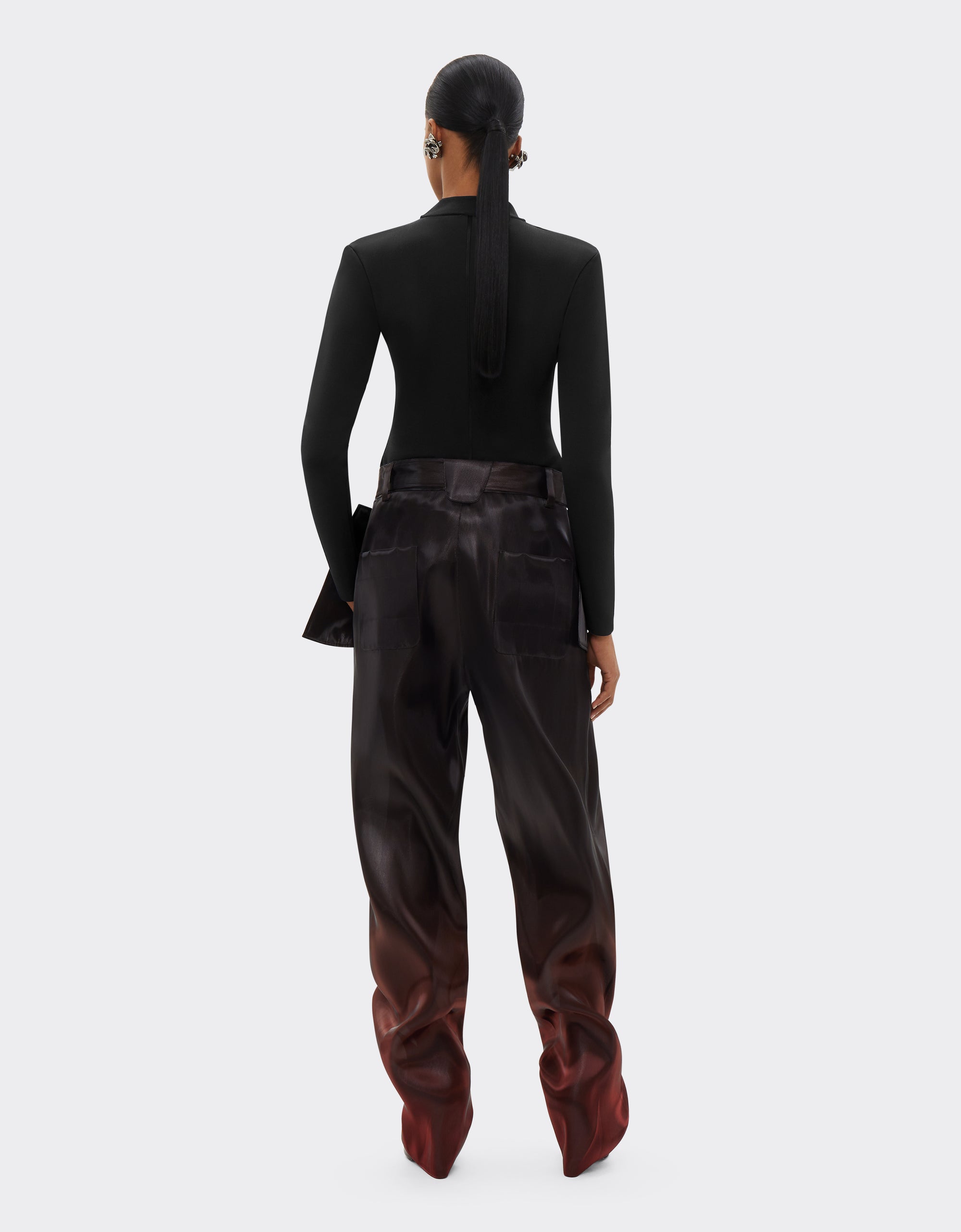 Pantalon cargo avec poches à rabat - Nero