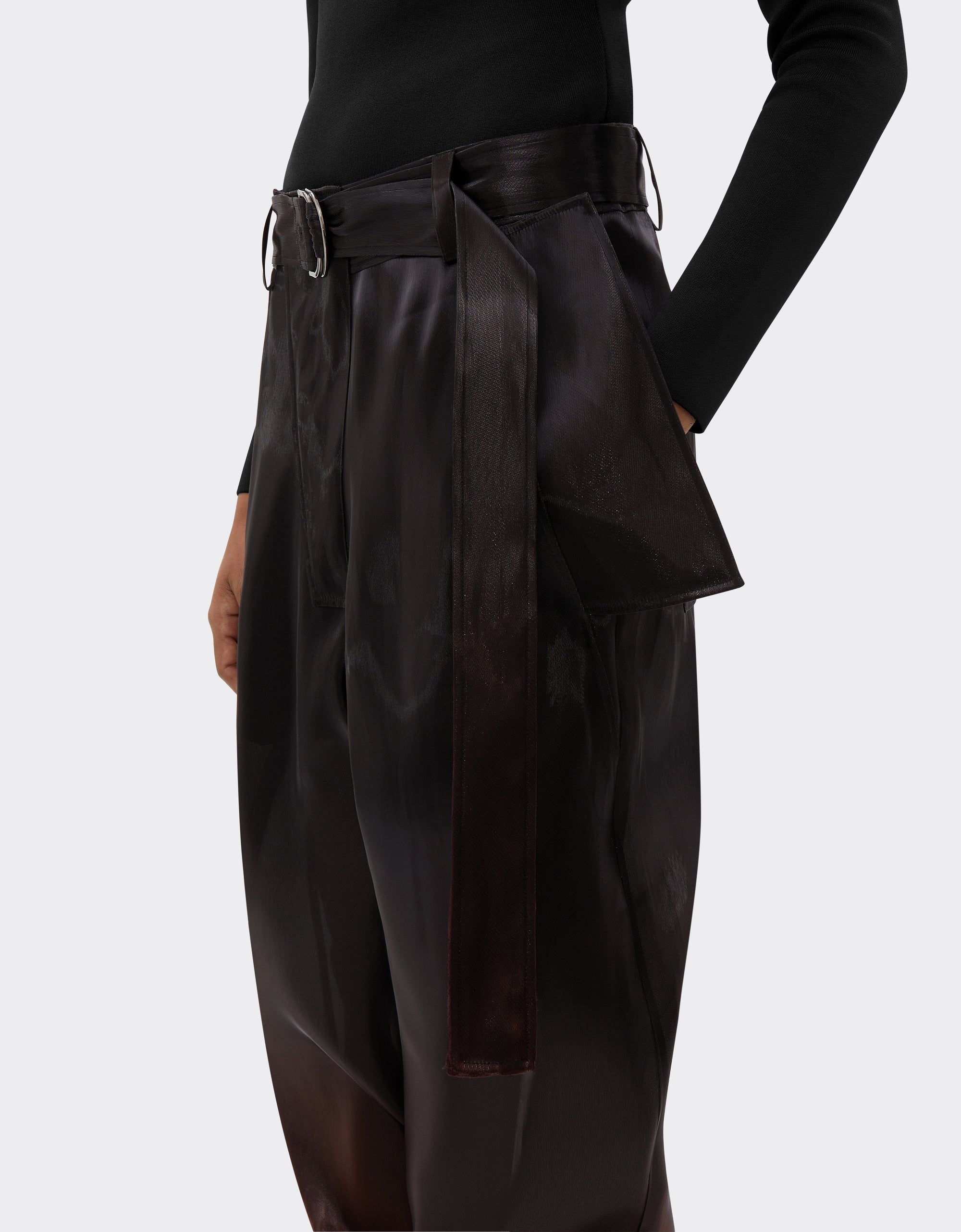 Pantalon cargo avec poches à rabat - Nero
