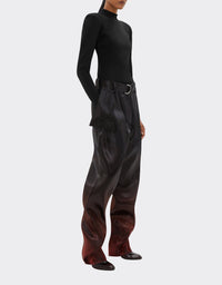 Pantalon cargo avec poches à rabat - Nero