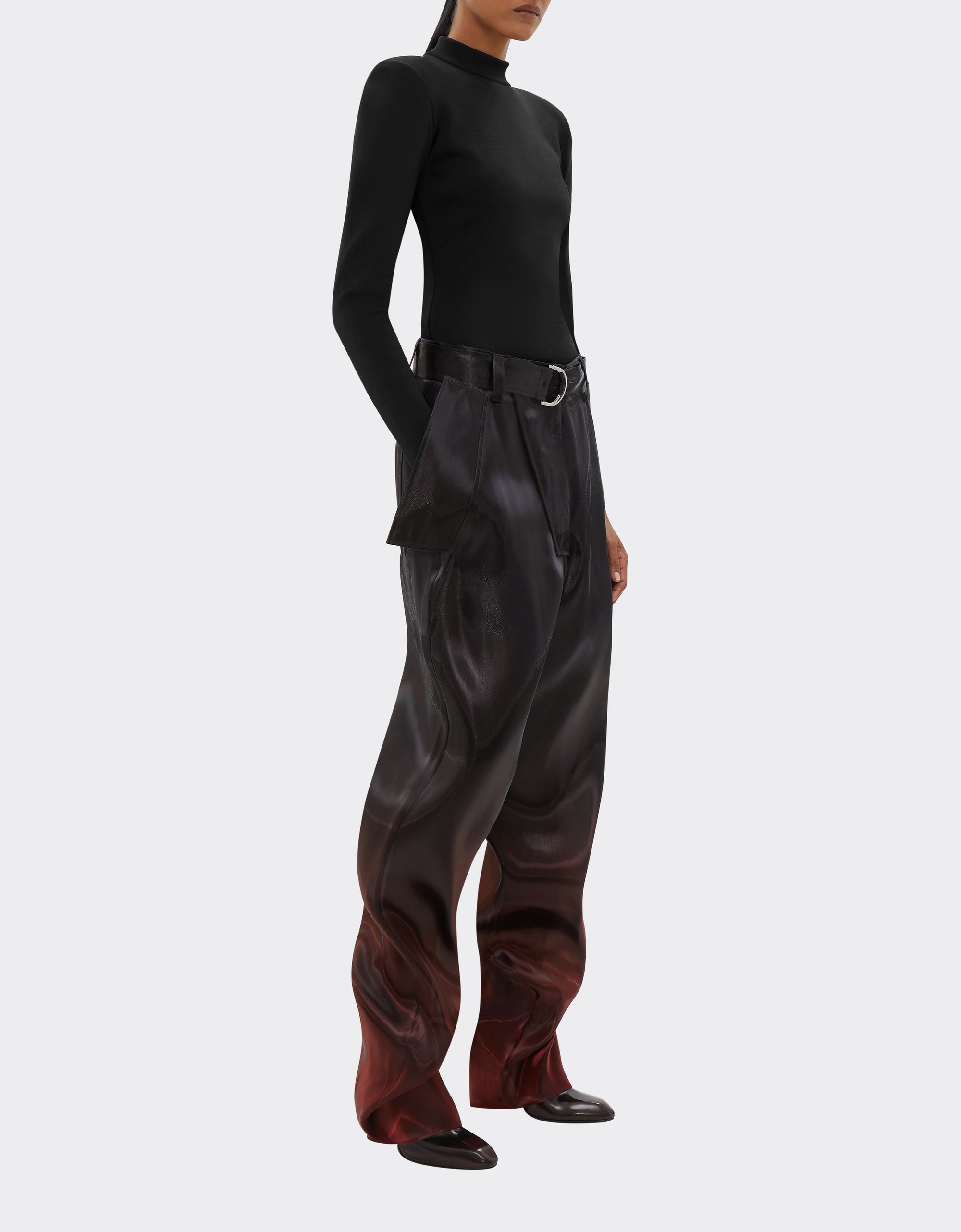 Pantalon cargo avec poches à rabat - Nero