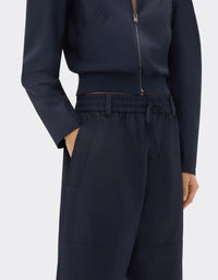 Pantalon cargo avec élastique - Navy Blu