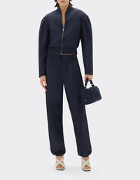 Pantalon cargo avec élastique - Navy Blu