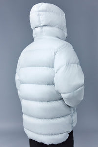 Silver Men's Hooded Down Jacket
