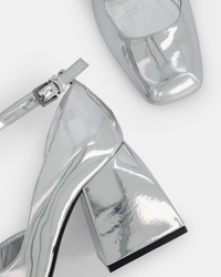 Bulla Pia 90 pumps - Silver Specchio