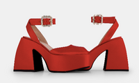 Plateformes Bulla Sofia 120 - Rouge Corvette