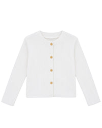 Cardigan Lotta en laine - Ecru Bonton